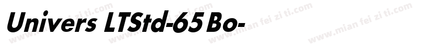 Univers LT Std-65 Bo字体转换